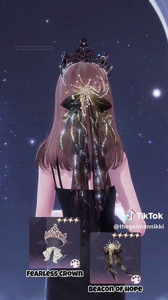 Combining 6 different hair accessories with the new Fearless Crown headwear that just match perfectly #InfinityNikki #WhereAllSoulsReturn #styling
