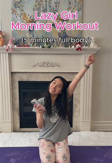 Lazy Girl Workout | Part 30 of the Easy 5 Min Full Body Morning Workout Series | Easy & Effective#pilates #pilatesworkout #homeworkout #easyworkout #fullbodyworkout