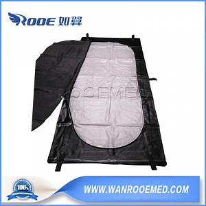[Hot Item] Heavy Duty Disposable Leakage Proof 0.1mm Internal Lining PVC Dead Body Bag with J Zipper