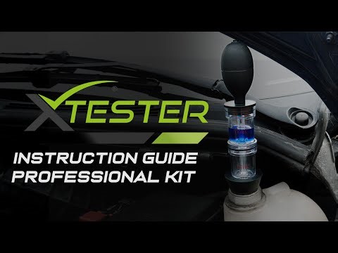 PRO X-Tester Kit Instruction Guide - C02 Head Gasket Failure Detector