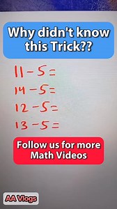 162K views · 1.2K reactions | Math Tricks #mathematics #tutorialvideo #tutorial #viralreels #viralvideo #fypシ゚viral #everyone #followers #mathtrick #subtractiontrick | AA Vlogs | Facebook
