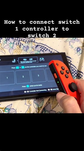 How to connect switch 1 controller to switch 2