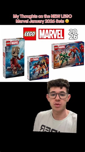 Solo_Productions_ on Instagram: "Wouldn’t be a LEGO Marvel January wave without some unnecessary mechs 🤦🏻‍♂️ #lego #legomarvel #legofan #legoset #legocollector #legotiktok #legomech #marvelfan #babygroot #minifigure #legonews #milesmorales #spiderman2099 #soloproductions #greenscreen #fyp"