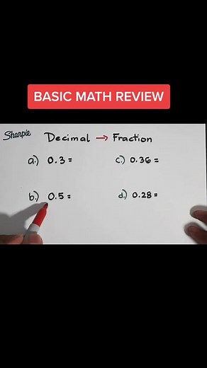 Decimal to Fraction: Basic Math Review for Civil Service Exam