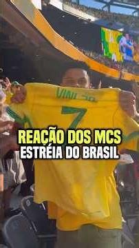 The reaction of the MCs to Brazil's debut in the World Cup 😱 #brazil #worldcup #funk #brazilianfunk