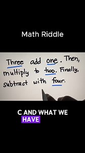 Three add one. Then, multiply to two. Finally, subtract with four. | Philippine Review Center