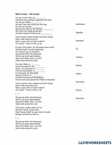 194 Lánder worksheet