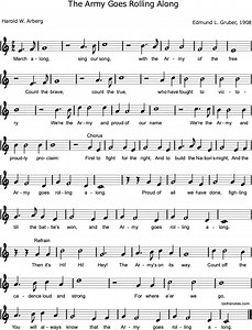 The Army Goes Rolling Along Beth's Notes Songs & Resources