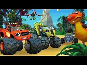 Blaze and the monster machines in the Valley of the Dinosaurs.