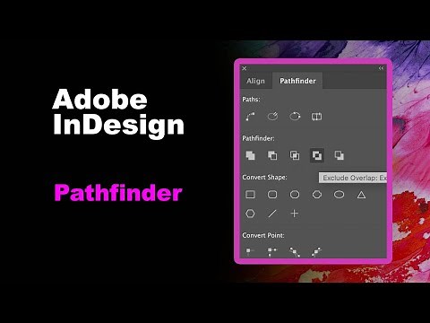 Pathfinder in Adobe InDesign