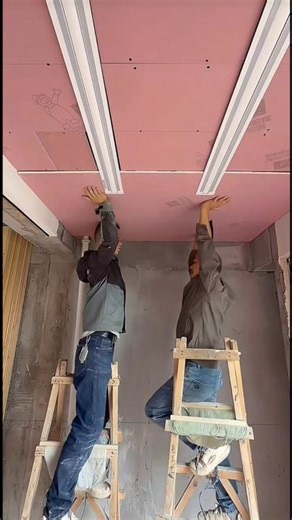 Carpenter DIY: Ceiling Installation#woodworking #diy #homerenovation #homeimprovement