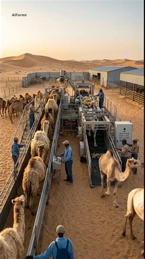 This Machine Turns Fluffy Camels Into Smooth Camels! 🤣🐪✨