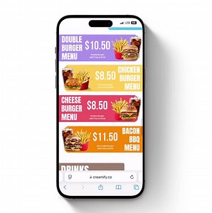 Restaurant QR Code Menu Website Template: Mobile-friendly Canva Design - Etsy UK
