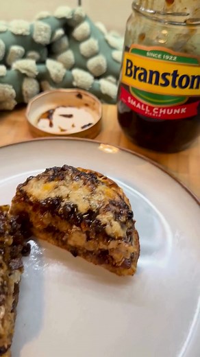 Cheese & Pickle Crumpets 🤤🧀 It's like a Branston and cheese toastie, but with crumpets... Nothing beats getting cosy at home with one of these! | Branston