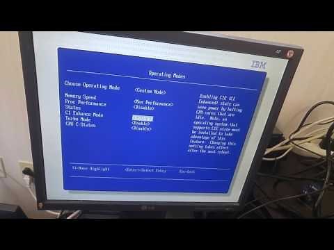 Explore BIOS (RAID card) settings in Lenovo IBM X3100