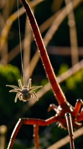 Pelican Spider: The Spider That Hunts Other Spiders With a Spear-Jaw Neck 🕷️