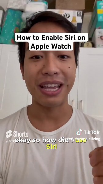 How to enable siri on apple watch ⌚️👀 #apple #applewatch #siri