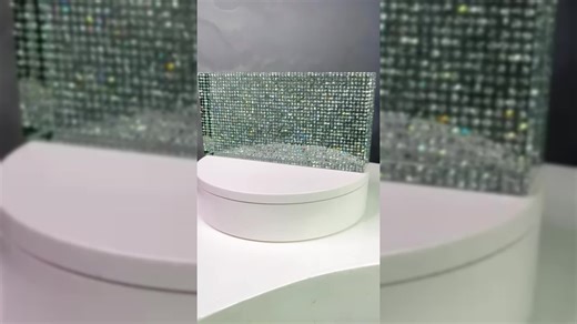 Solid Crystal Glass Bricks Blocks With Walls Partition Screen 200x100x45mm Fine Polished Laminated Blue Color Glass Brick Block