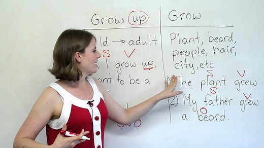 Grammar Mistakes – GROW or GROW UP?