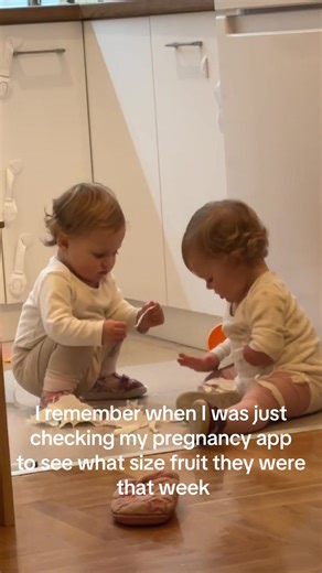 And getting angry at my husband for not being completely AMAZED that they are the size of a zucchini that week 😂 #limbdifference #limbdifferencebaby #fyp #twinbabies #pregnancy