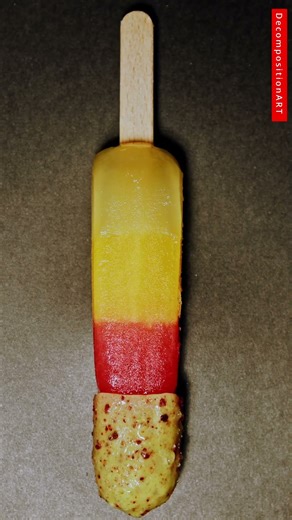 Kaktus Ice Cream Melting in Macro 🍧🔥 | Satisfying Timelapse