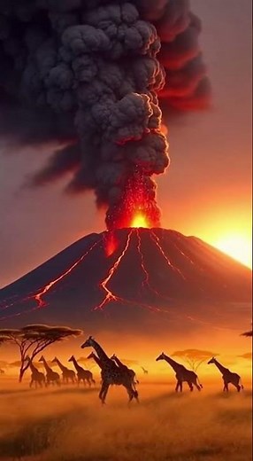 Volcanic eruption in Kenya