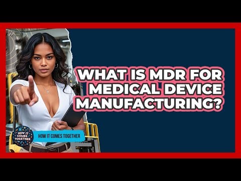 What Is MDR For Medical Device Manufacturing? - How It Comes Together