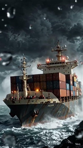🌊 Massive Ship Capsizes Near Seashore | Realistic Ocean Disaster Simulation #ShipCapsize #OceanStorm