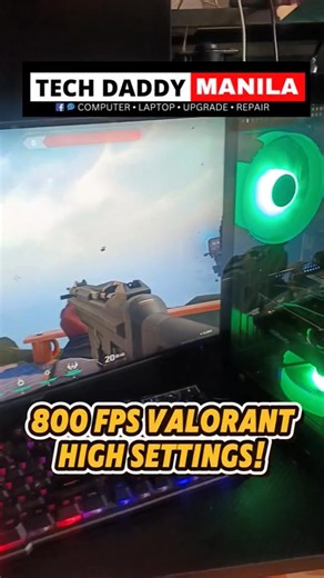 4.7K views · 43 reactions | 800 FPS VALORANT! HIGH SETTINGS Gaming PC build by Tech Daddy Manila #valorant #highfps #techdaddymanila | Tech Daddy Manila | Facebook