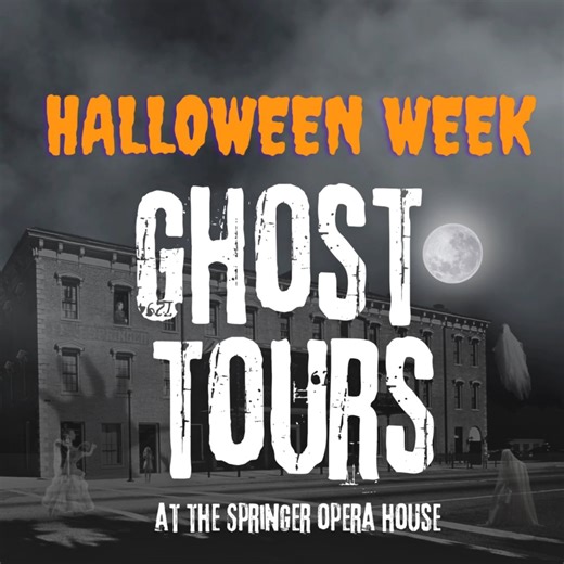 Experience the real hauntings of the historic Springer Opera House this Halloween Week. Tickets still available for the 29th & 30th www.springeroperahouse.org/ghost-tours | Springer Opera House