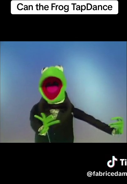 Kermit shows his Tap dance skills. #fyp #fypシ #muppets #muppetmayhem #jumpingspider