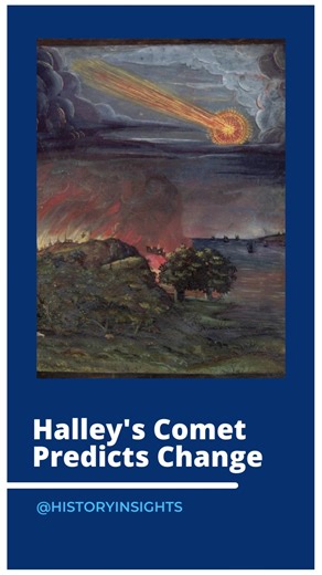 William had effectively ended Anglo-Saxon rule over England, which had been ongoing for over 500 years and saw the unification of England. He established Norman rule instead, and earned his well-known epithet “William the Conqueror”. Halley’s Comet continues to fly by Earth. The last time it was seen was in 1986. It might possibly be seen again around the year 2060… What do you think? Did Halley’s Comet predict the shift of power in England, or was it mere coincidence? 💭 #medieval #middleages #
