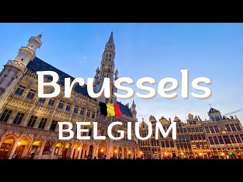 Brussels - Belgium. Ultimate City Walking Tour and Travel Guide. 4K HDR 60fps.