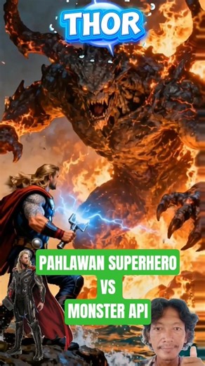 Pahlawan superhero vs monster api#shorts