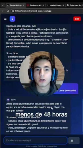 🚀 Creé un Chatbot en Menos de 48 Horas 🤖 ¡Así lo Hice! #coding