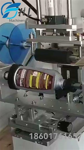 semi double side labeling machine #label #labelingmachine #manuallabelingmachine