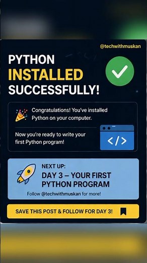 Python installation #pythonseries #pythondeveloper #coding #programming