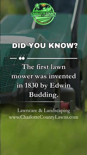 The Invention Of The First Lawn Mower || #lawnhistory #1830invention #edwinbudding #funfact