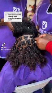 Afro bun style using Darling Selfie hair. 🤩 | Darling