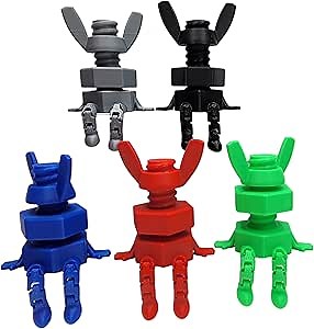 Wingnut Hex Bolt Buddy Figure Flexible Legs Car Guy Gift DIY Dad Mechanic Father Engineer Office Cubicle Desk Decor 5Pack