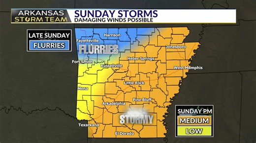 Damaging winds possible: Alert Day issued (Sunday)