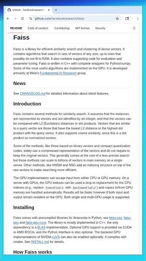 Search Billions of Vectors Instantly with Faiss