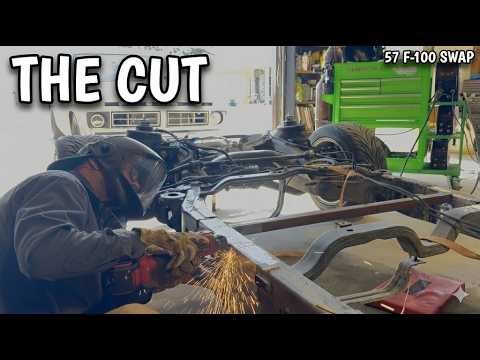 I Cut the Explorer Frame in Half | '57 F-100 Swap