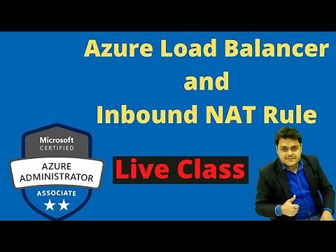 How to configure Azure load balancer and Inbound NAT rule | Azure Live Class
