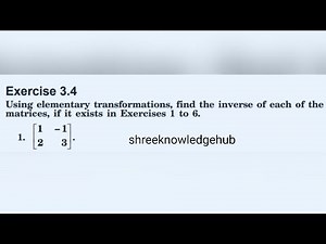 Class 12 |Math Chapter3 |Ex3.4 Q1| Ncert | CBSE board exam|