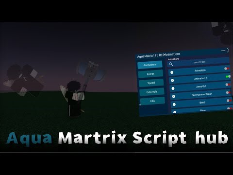 FE Script AquaMatrix Hub Showcase - ROBLOX EXPLOITING