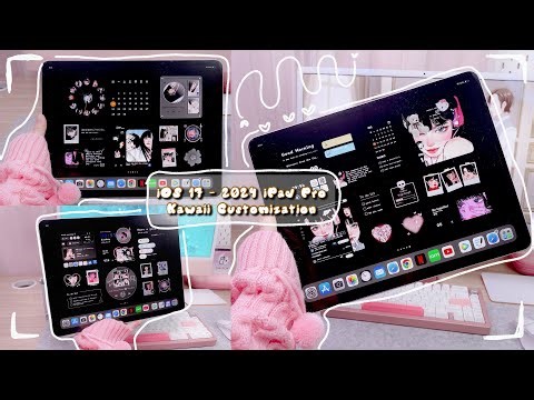 iOS17 -2024- Step By Step How I Customize My iPad Pro Widgets | Tomie Goth Inspired Aesthetic 🖤