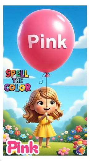 Spell P-i-n-k || spelling of Pink #staylittlechannel #kidslearning