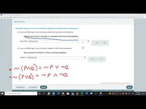 Math In Society-Truth Tables, De Morgan's Law, Conjunction, Disjunction, Negation