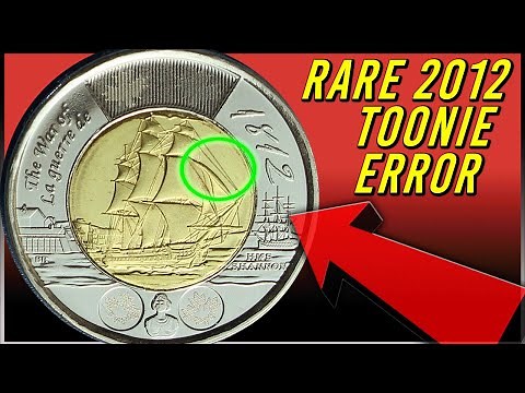 Rare 2012 Canadian Toonie Error in Your Pocket Change!!
